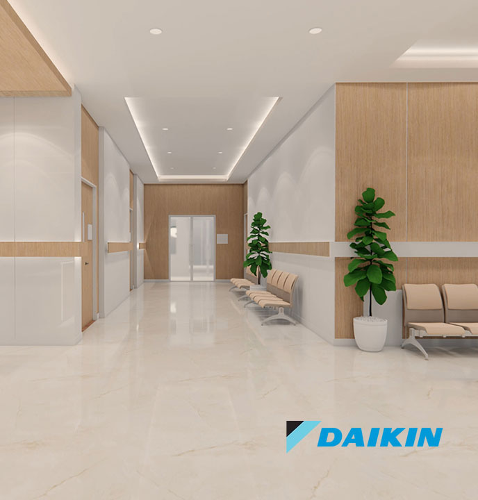 Air conditioning and ventilation solutions for light commercial properties, health clinics, offices, shops and other business environments.